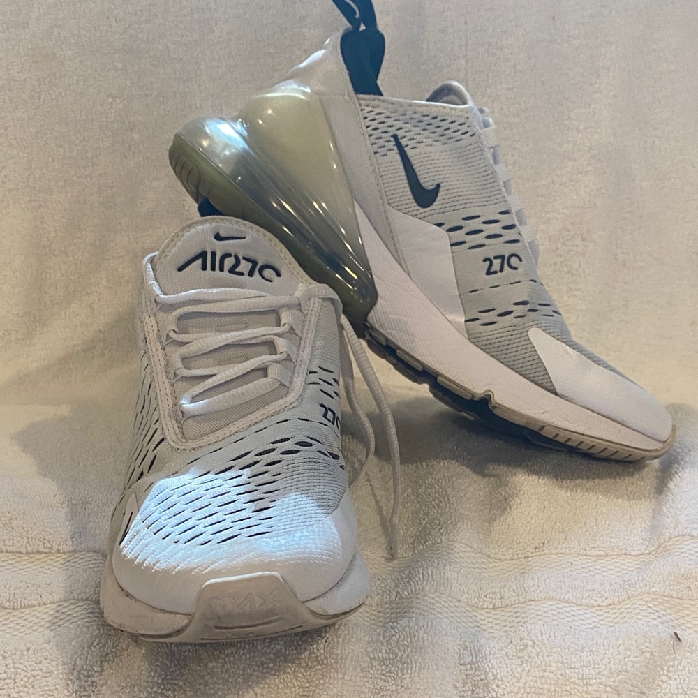 Nike Air Max 270 White and Black Sneakers
